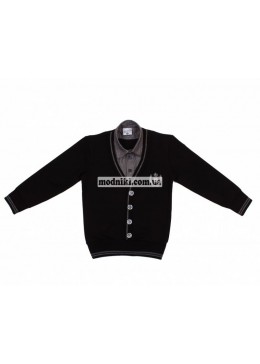 Marions черный свитер обманка для мальчика 13043