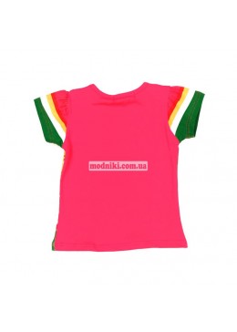 Catimini яркая красивая футболка для девочки 19009