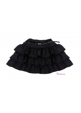 Purpurino черная школьная юбка для девочки 224201