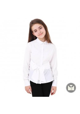 Timbo школьная белая блуза для девочки Adelina B048154